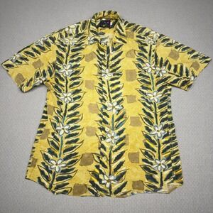 Jams World Shirt Mens Small Rayon Floral Hawaiian Beach Vintage Casual